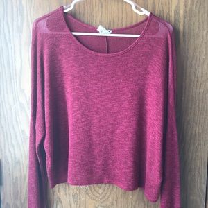 Cropped lightweight sweater